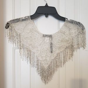 Sequined capelet NWT